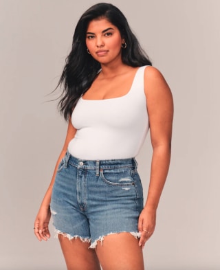 High Rise 4-Inch Mom Shorts