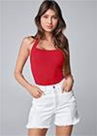 Distressed Jean Shorts