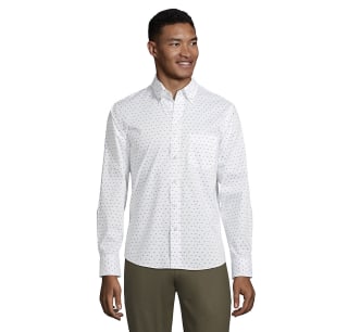 Pinpoint Button Down Collar Dress Shirt