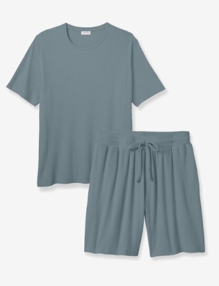 Zen Ribbed Tee &amp; Short Set