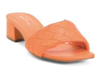 Braided Band Slide Heel Sandals