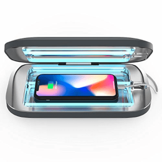 PhoneSoap Pro UV Smartphone Sanitizer &amp; Universal Charger | Patented &amp; Clinically Proven 360 Degree UV Light Disinfector | (Lavender)