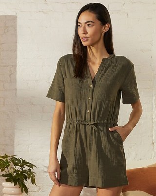 UpWest Plisse Utility Romper
