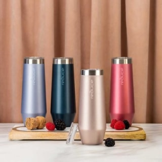 Reduce 8 oz Stemless Flute Set, 4 Pack