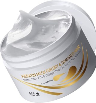 Keratin Hair Mask Deep Conditioner