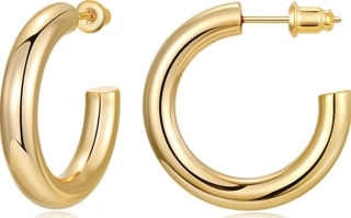 Chunky Gold Hoop Earrings