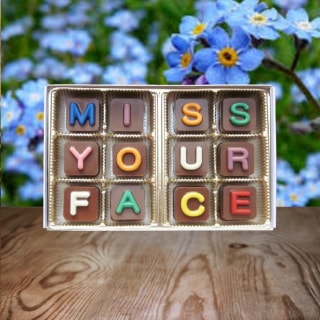 WhatCandySays "I Miss Your Face" Chocolates