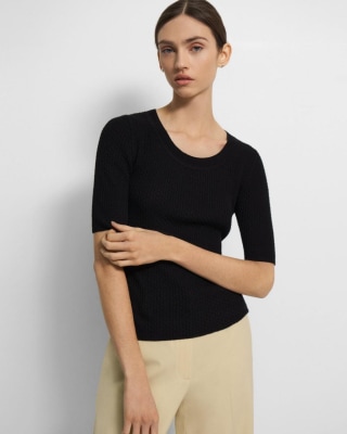 Leenda Scoop Neck Sweater in Regal Wool