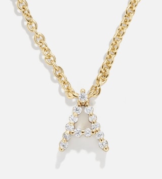 Nora 14K Gold Plated Cubic Zirconia Initial Necklace