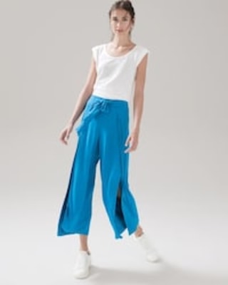 White House Black Market Wrap Waist Cropped Pants