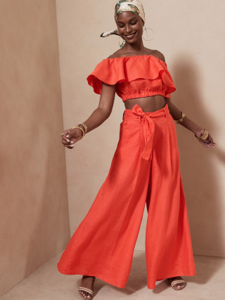 Banana Republic Meridian Linen Pant