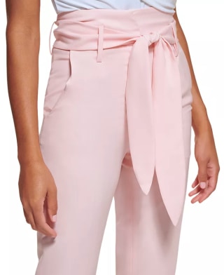 Women's High-Waisted Tie-Front Pants
