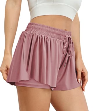 High Waisted Butterfly Running Shorts