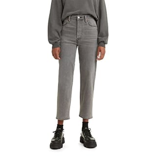 Levi's Women's Ribcage Straight Ankle Jeans, Cosmic Chatter (Waterless), 32