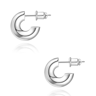 wowshow Small Gold Hoop Earrings Small Thick Chunky Gold Hoops for Women Girls