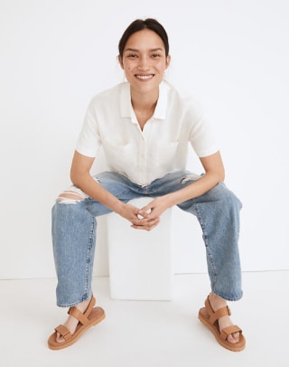 Breezewoven Beachside Shirttail Top