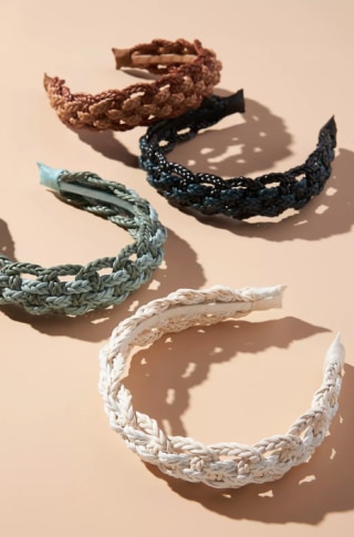 Vegan Leather Braided Headband