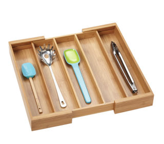 Expandable Bamboo Utensil Tray