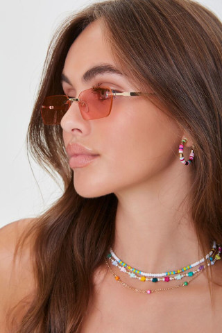 Rimless Rectangle Sunglasses