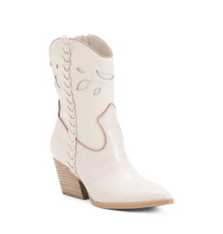 Croc Embossed Cowboy Boots