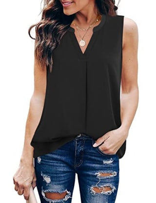Timeson Chiffon Sleeveless Blouse