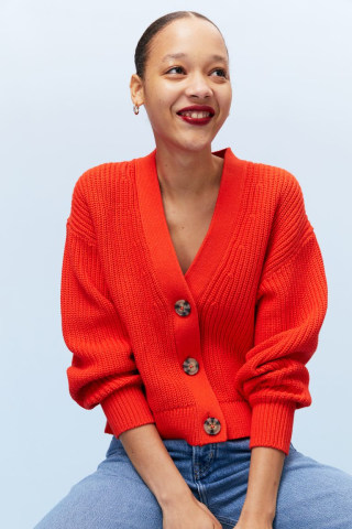 H&M Rib-Knit Cardigan