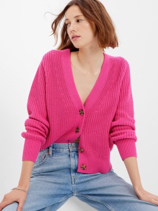 GAP Classic Cotton Rib Cardigan