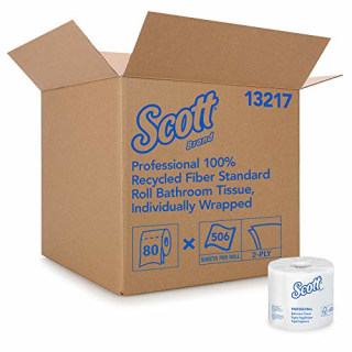 Scott Bulk Toilet Paper, 2-Ply, 80 Standard Rolls
