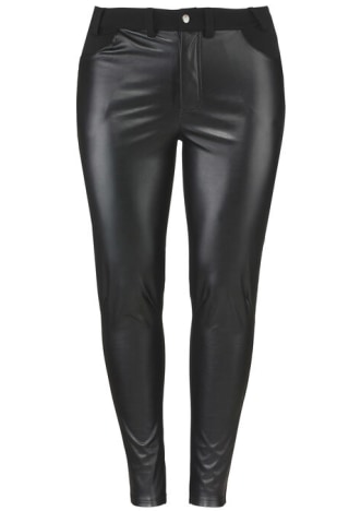 Faux Leather Front Ponte Leggings