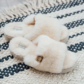 Dearfoams Shearling Slide Slipper