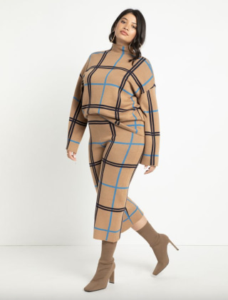 Crop Wide Leg Sweater Pant