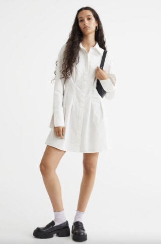 Cotton Poplin Shirt Dress