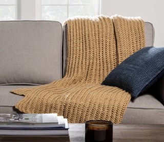 Chunky Knit Throw Blanket
