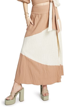 Colorblock Maxi Skirt