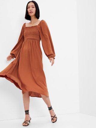 Gap Smocked Midi Dress