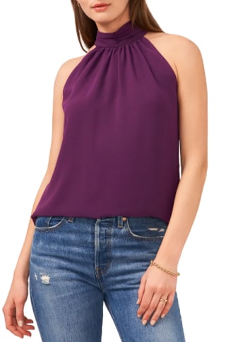 Gathered Halter Neck Top