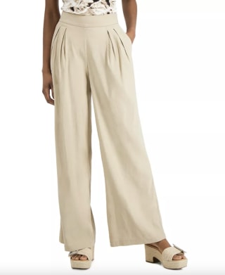Pull-On Wide-Leg Pants