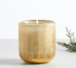 Pottery Barn Modern Glass Candle