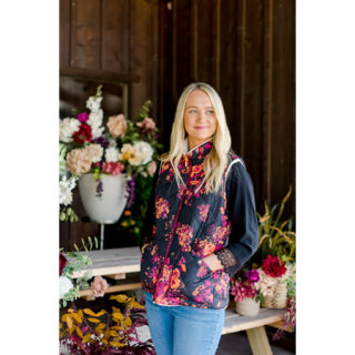 The Pioneer Woman Reversible Faux Sherpa Puffer Vest