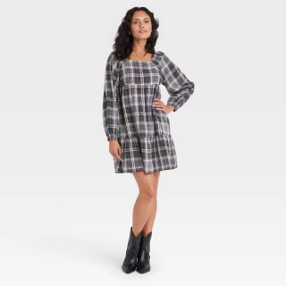 Target Women's Balloon Long Sleeve Shift Dress