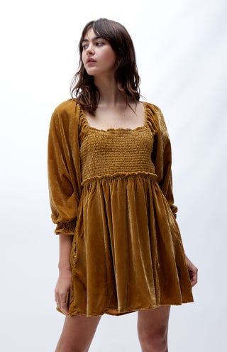Free People Daphne Velvet Dress