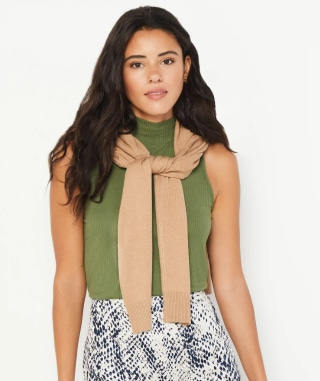 Mock Neck Sleeveless Tank Top