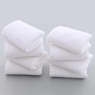 8 Pack Large Burp Cloths for Baby - 20" by 10" Ultra Absorbent Burping Cloth, Baby Washcloths, Newborn Towel - Milk Spit Up Rags - Burpy Cloths for Unisex, Boy, Girl - Burp Cloths Set(White)