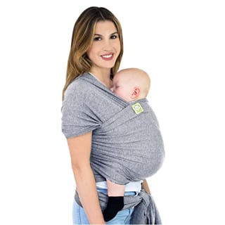 KeaBabies Baby Wrap Carrier - All in 1 Original Breathable Baby Sling, Lightweight,Hands Free Baby Carrier Sling, Baby Carrier Wrap, Baby Carriers for Newborn,Infant, Baby Wraps Carrier (Classic Gray)