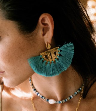 Carmen Earrings Turquoise