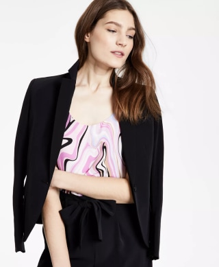 Bar III Women's One-Button Jacket