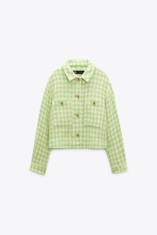 Gold Button Textured Jacket