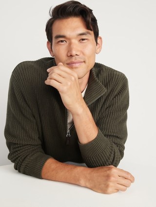 Old Navy Quarter-Zip Mock-Neck Sweater