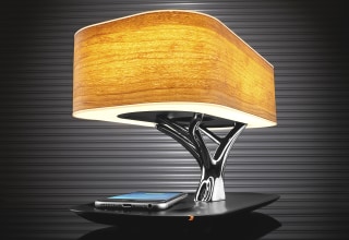 Bonsai Bluetooth Speaker Lamp with Wireless Charging Pad
