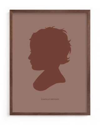 Minted Tone on Tone Silhouette Art